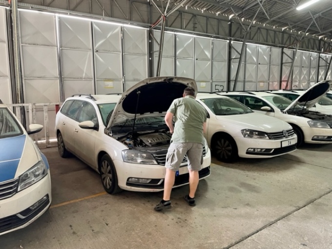 Bild zum Fahrsicherheitstraining in der Halle