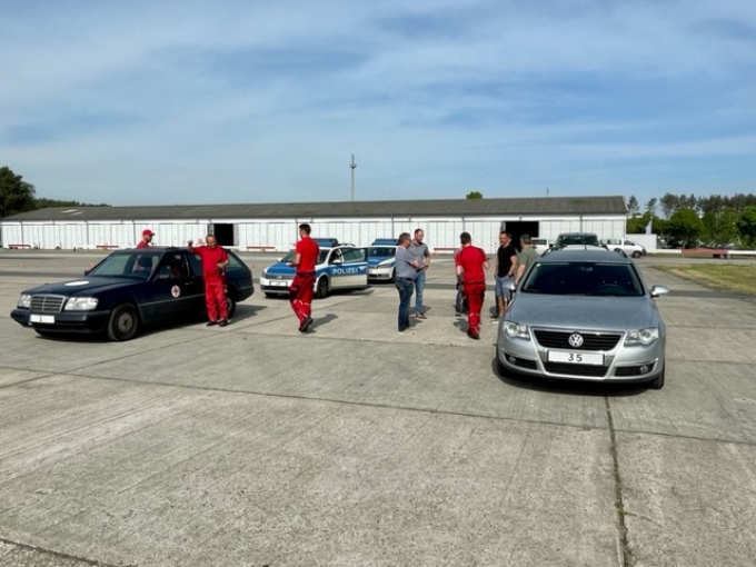Bild zum Fahrsicherheitstraining auf dem Gelände
